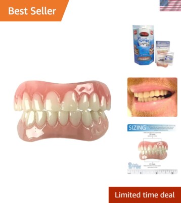 Instant Smile Makeover: Comfort Fit Upper & Lower Flex Teeth In Natural Shade