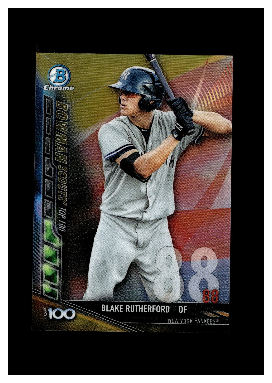 2017 Bowman - Chrome Bowman Scouts Top 100 Blake Rutherford #BTP-88 ...