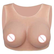 Fake Silicone Breast Form Realistic Transgender Cosplay Crossdresser Breastplate