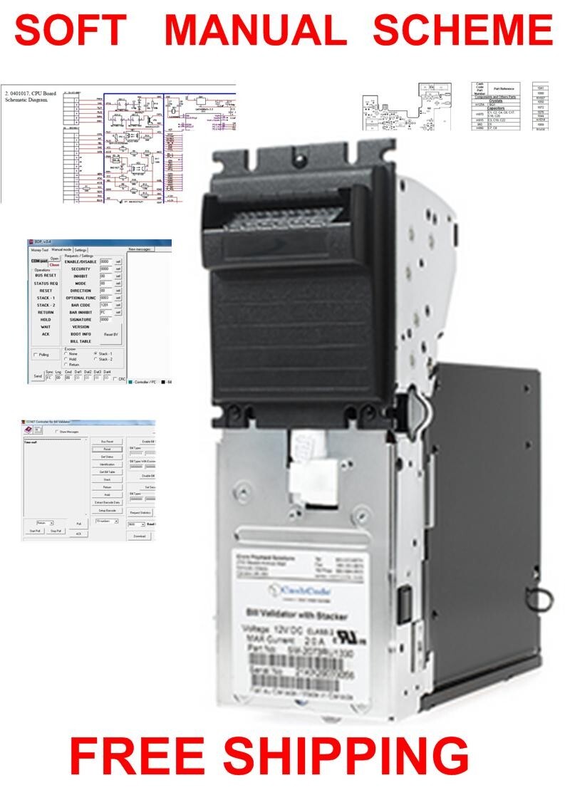 Cash Code CPi SM Bill Acceptor Note Validator MANUAL SOFT SCHEME
