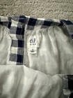 EUC Gap Gingham Gray & White Square neck Fit & Flare Cotton Dress Small 6-7 T — photo 3
