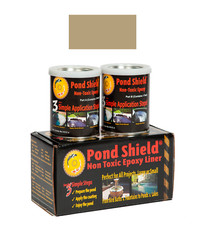 Zbroja stawowa TAN-QT-R Pond Shield Epoksydowa płynna wkładka do stawu - 1,5 kwarta, brązowa