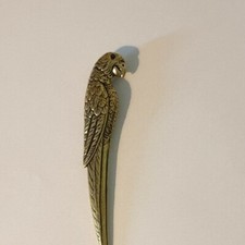 Vintage Style Copper Parrot Shape Tea  Needle Handmade