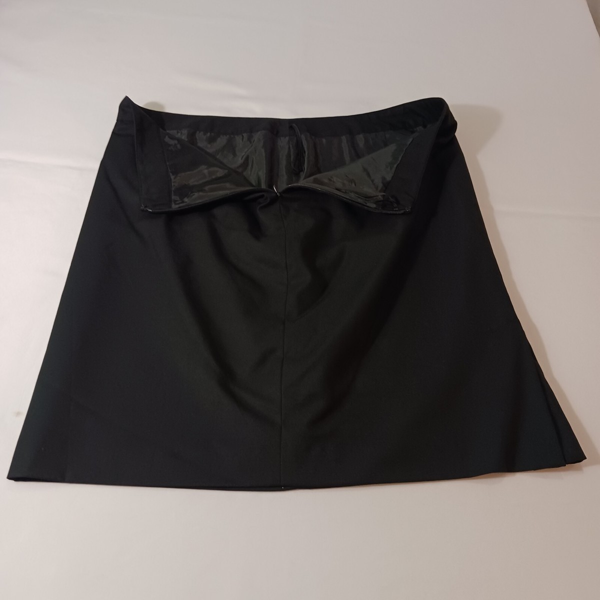 スカート JULY NINE easy skirt black Nine West Women's Back Zip & Side Slit Black Skirt Only Size 16 | eBay