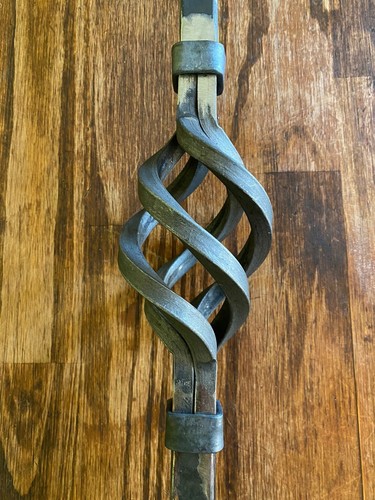 Cesto balaustre in ferro 3/4" quadrati (confezione x4) corrimano ringhiera in ferro decorativo - Foto 4 di 6