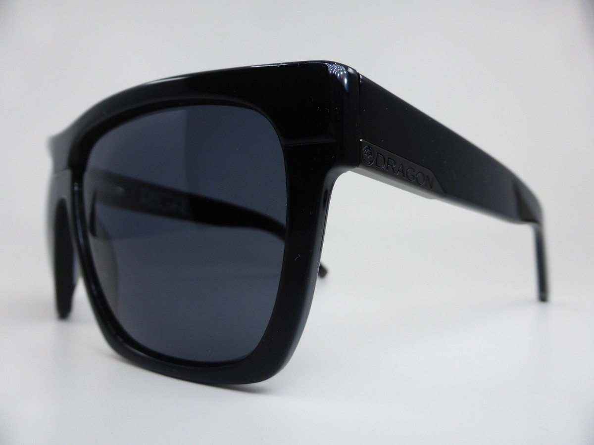 Dragon REGAL Sunglasses Gloss Black POLARISED Grey P2 Lens