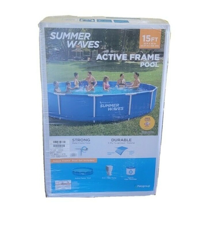 Summer Waves P2001533A Metal Wall Pools - Blue | eBay