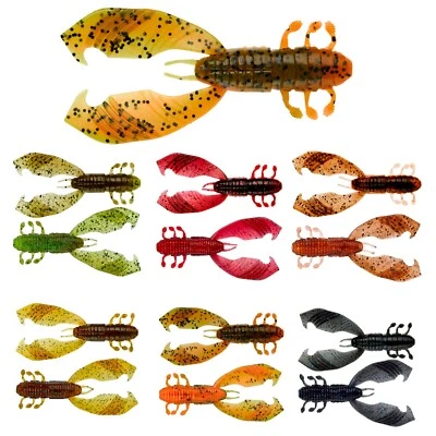 Gunki Boogie Craw VIB 7,5cm 4,38g 5 Gummikrebse Raubfischköder Kunstköder Krebs
