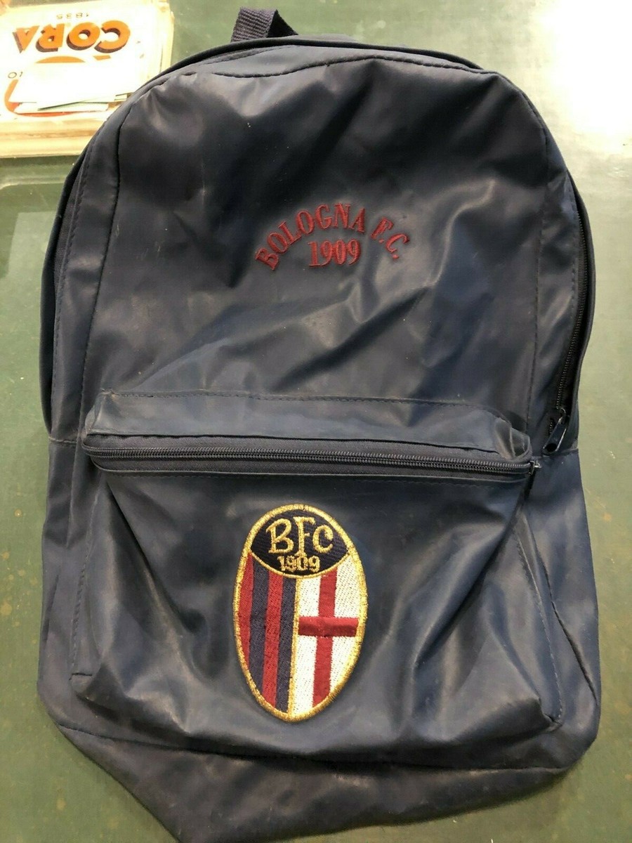 Zaino Ultras Bologna A Cuore Stilizzato, Nero, In Nylon Oxford 600D Resistente E Impermeabile. Tasche Multiple, Spalline Regolabili. Per Adulti, Ragazzi E Bambini. - 2