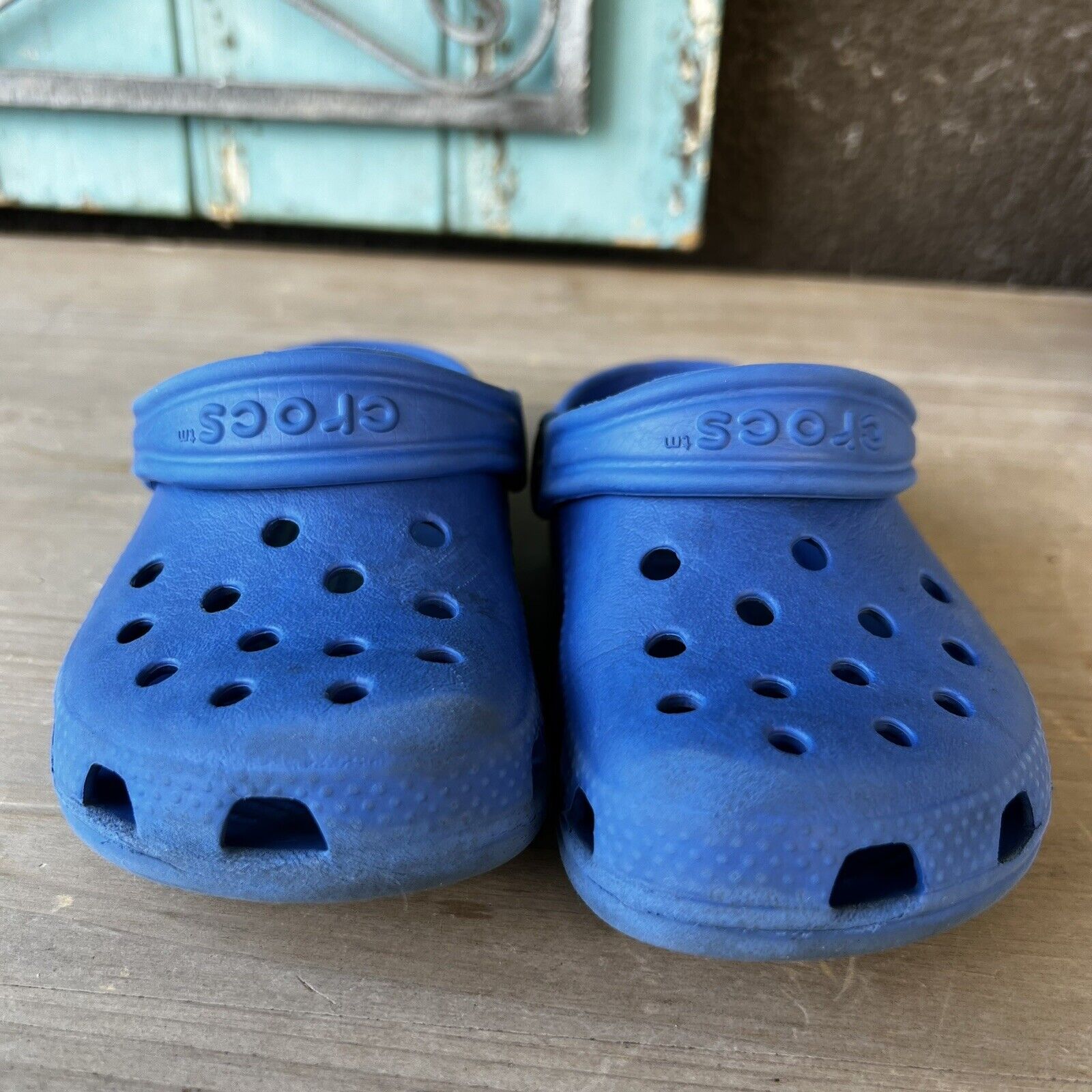 Crocs Kids Classic Clog Blue Size 8/9 Youth Pre-Owned | eBay