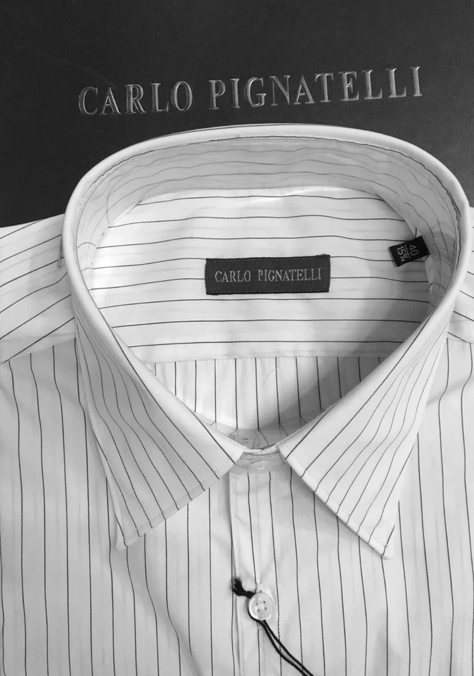 CARLO PIGNATELLI CAMICIA CERIMONIA  TAGLIA 40 UOMO ELEGANTE SPOSO - Immagine 3 di 4