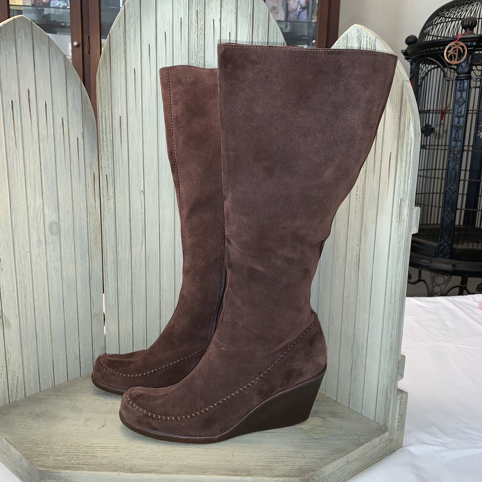Aerosoles Brown Suede Knee High 
