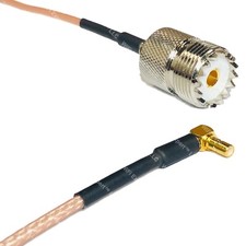 RG316 SO239 UHF Female to SSMB Male Angle RF Cable Rapid-SHIP LOT