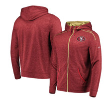 Officially Licensed NFL Men's Game Elite Full Zip Hoodie by Majestic 615170-J