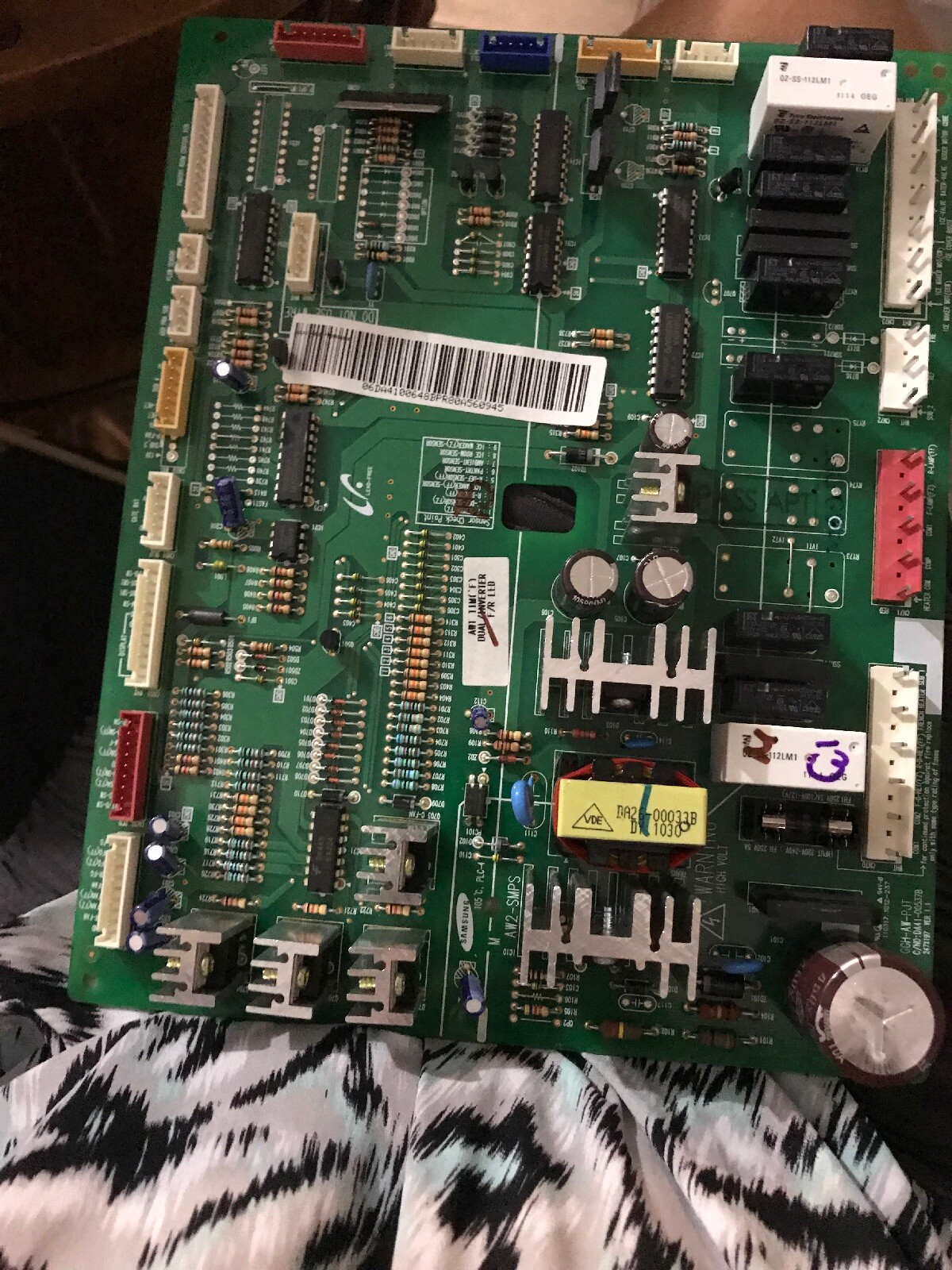 Samsung DA41-00648B Refrigerator Power Control Board