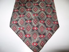 57 x 4 Black Red Gray SILK Tie Necktie BUCKIN...