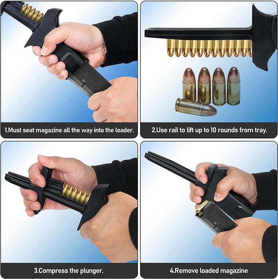 2pc Elite Tactical Systems Speed Loader for 9mm-40S&W Magazines ...