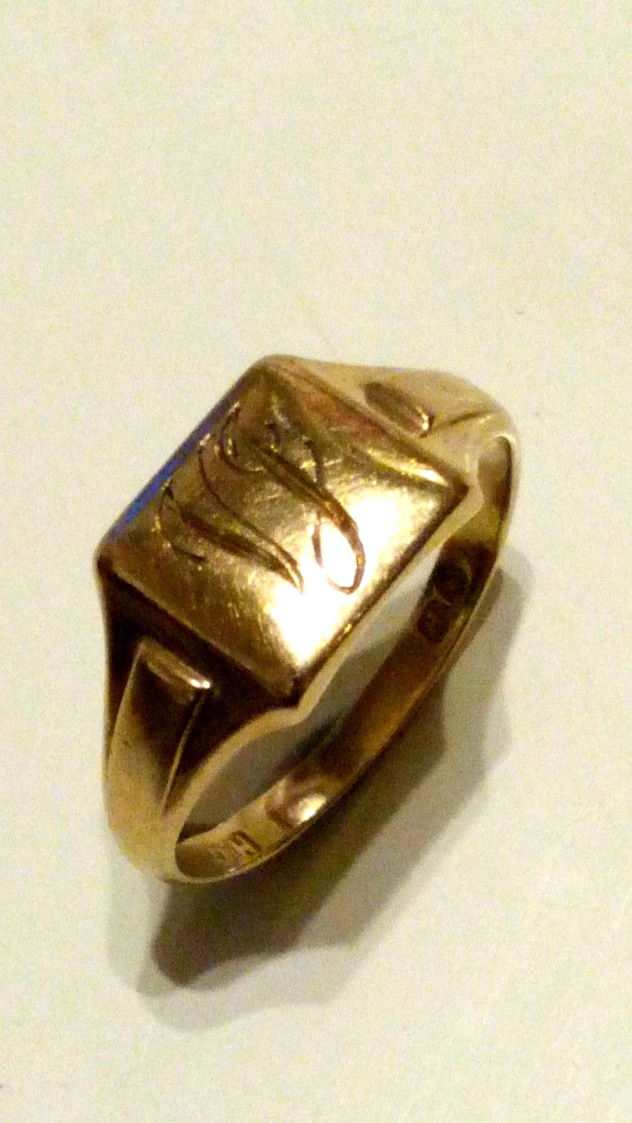 VICTORIAN 9ct Yellow Gold RECTANGULAR Shaped Face… - image 3