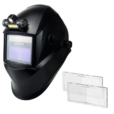 TRQWH Welding Helmet with Wide Shade 9-13 and 2.5 Diopter Magnifier Lens