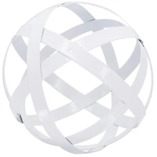 Decorative Sphere Metal Band Ball Orbs Decorative Balls Home Decor Accents Ta...