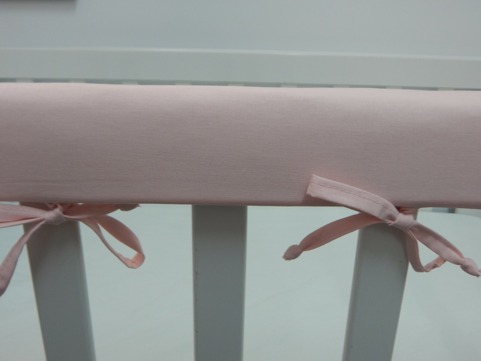 Cot Rail Cover Baby Pink Crib Teething Pad SET OF TWO eBay
