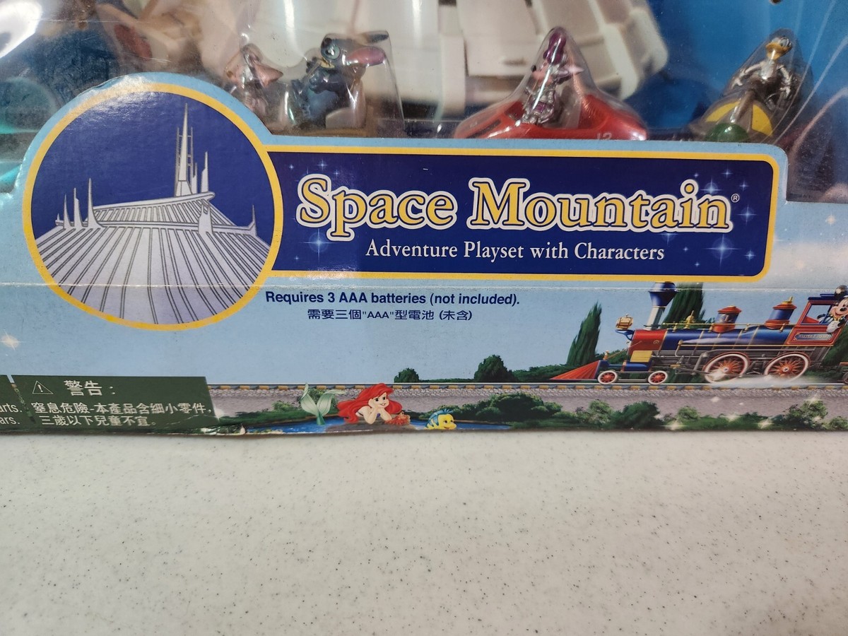 SPACE MOUNTAIN PLAYSET HONG KONG DISNEYLAND w/ STITCH MICKEY