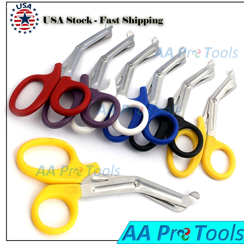 10 Pack EMT Trauma Shears - 7.5" Bandage Scissors For Paramedic, EMS, First Aid Kits