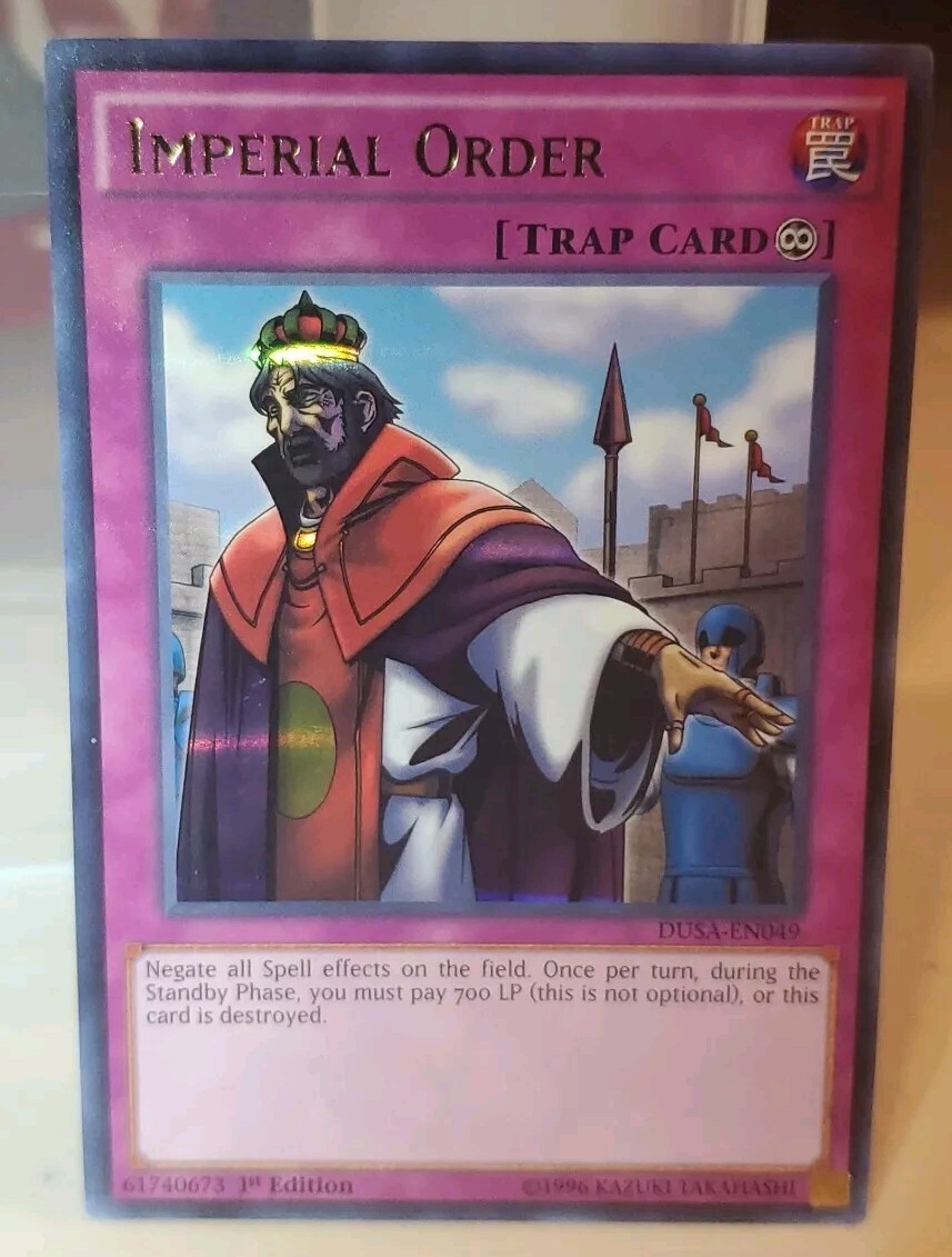 YUGIOH TCG IMPERIAL ORDER DUSA-EN049 ULTRA 1ST EDITION