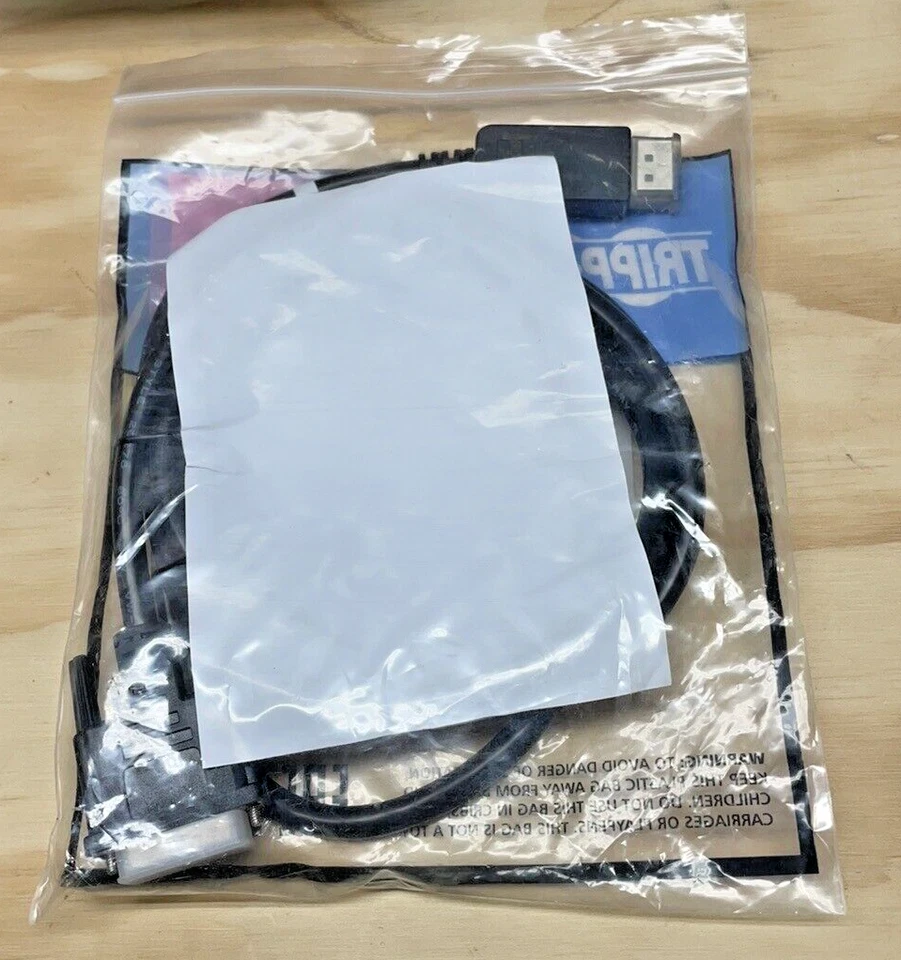 Tripp Lite P581-006 6ft DVI Single link Male to DisplayPort Male Cable NEW - Image 3 of 3