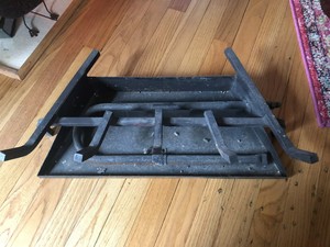 Gas Fireplace Iron Insert Heavy Grate Pan And Burner With 1 2 Inch