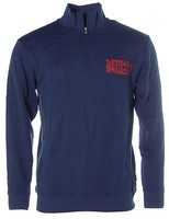 Kitaro Herren Sweater Sweatshirt Troyer -ATHLETIC- Blau L J427