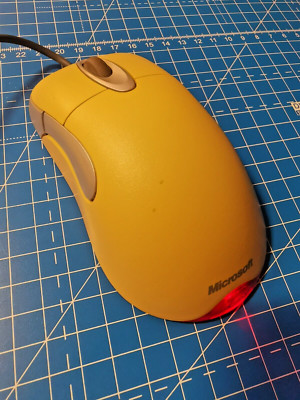 Microsoft IntelliMouse Optical 1.1A - USB / PS/2 - weiß - gebraucht