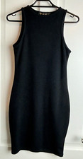 I saw it first uk8 black ribbed bodycon dress