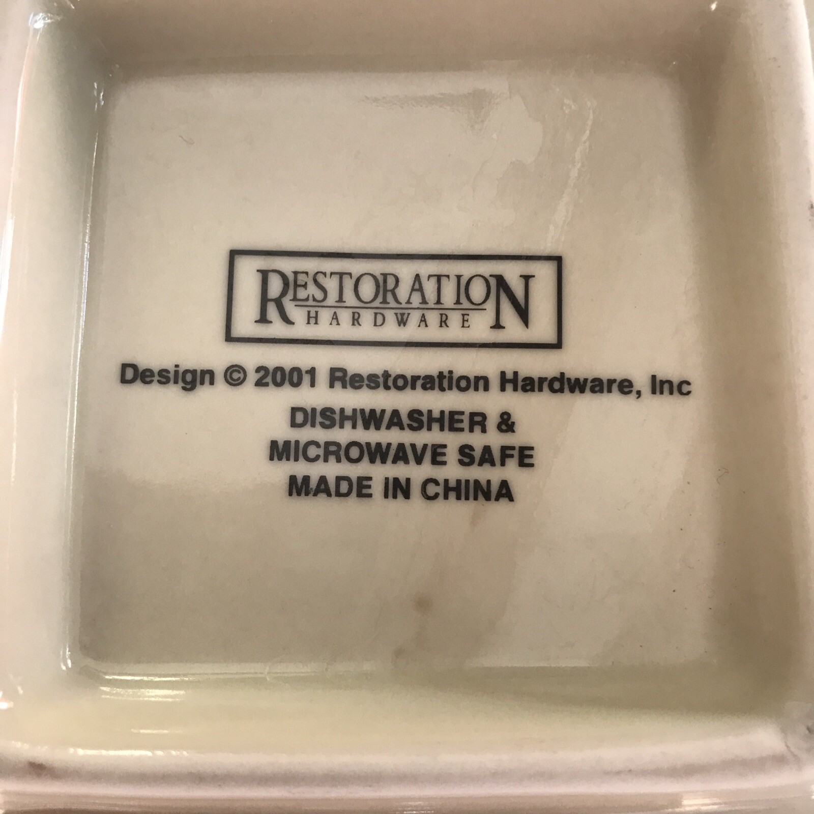 Restoration Hardware Lucky Canapé Hors dOevers Replacement Plate 5” X 5