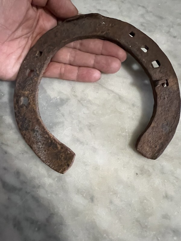 Vintage HORSESHOE WORK HORSE 6”x6" And Nail Imported