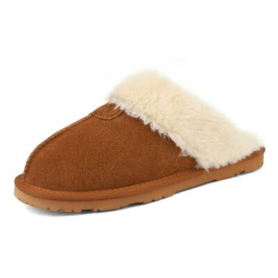 DREAM PAIRS Women s SOFIE-05 Suede Fur Slippers   Ultimate Comfort at Home!