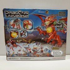 Mega Bloks Dragon Universe Flarestorm #95217 - 2010 Red Dragon w/Bonus Disc NIB