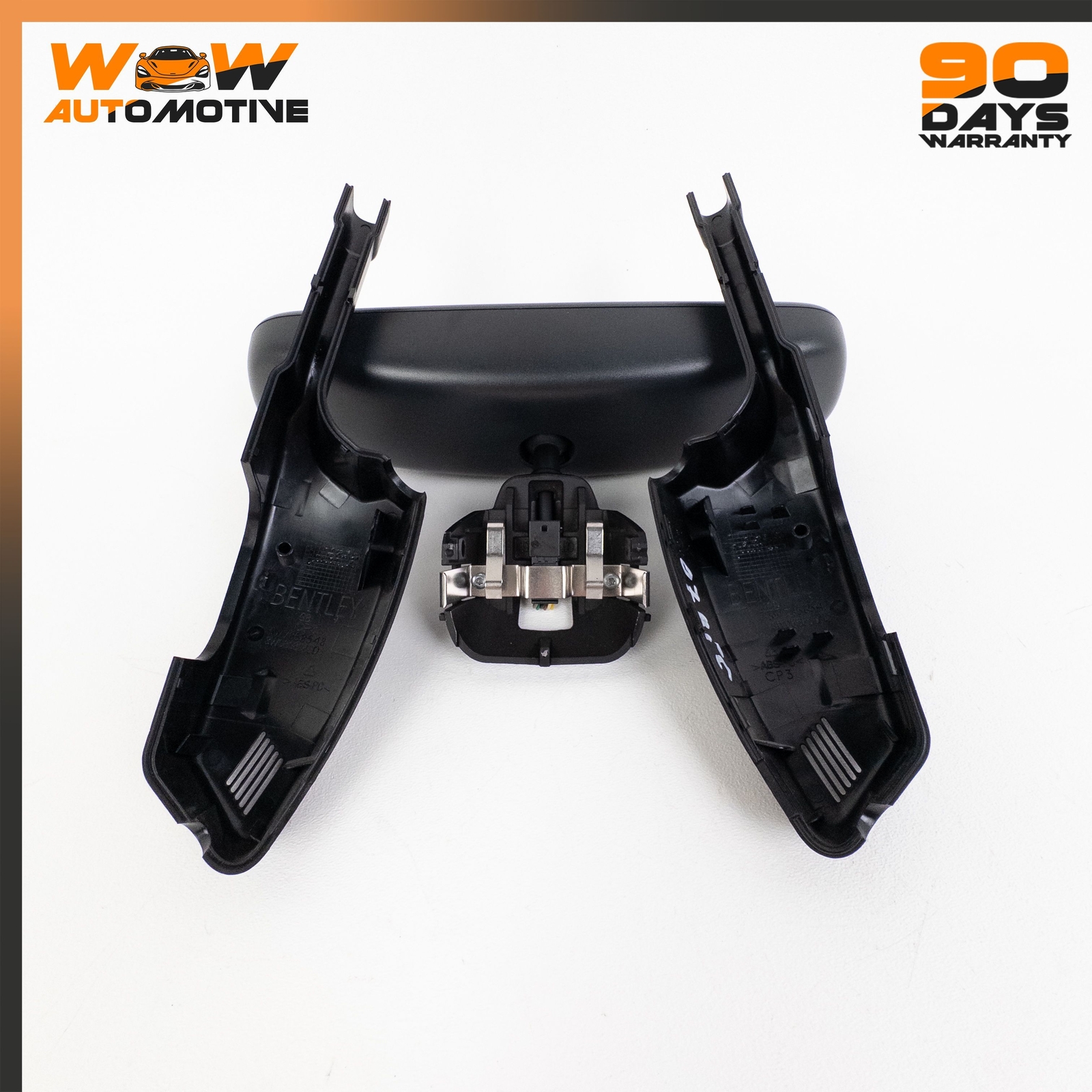 07-11 BENTLEY CONTINENTAL GTC GT FRONT UPPER INTERIOR REAR VIEW MIRROR BLACK OEM