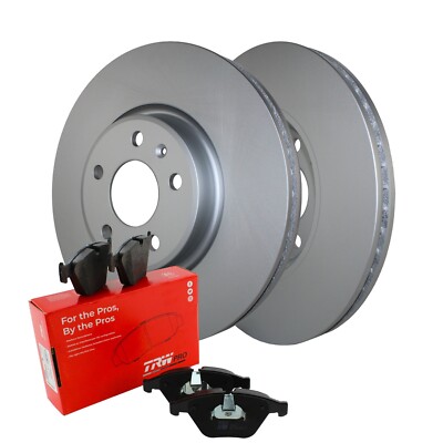 Front Brake Kit 320mm Disc Rotors TRW Pro Low-Met Pads For A4 A5 A6 Q allroad Q5