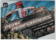 2019 Donruss Optic Baseball Peak Performers #11 Aaron Nola Phillies 