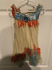 Disney Store Pocahontas Costume Child Size Medium XXS 3 V4 No Belt