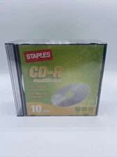 Staples CD-R 800 Mins 700 mb 52x 10-disc pack Recordadable Discs