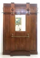 APPENDIABITI CAPPELLIERA SPECCHIERA PORTA OMBRELLi INGRESSO LEGNO noce DECO 900