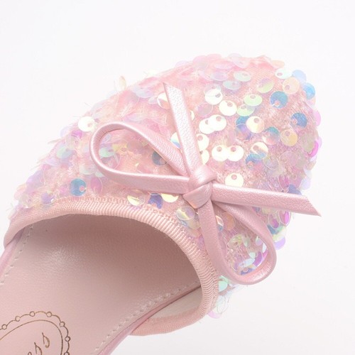 GIRLS DIAMANTE SHOES WEDDING PARTY BRIDESMAID LOW HEEL MARY JANE EVENING SANDALS - Picture 22 of 52
