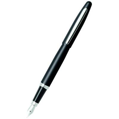 Sheaffer Fountain Pen VFM Matte Black with Chrome Trims, Medium Nib E0940553