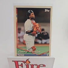 1994 Topps - Lenny Webster #252 Minnesota Twins 