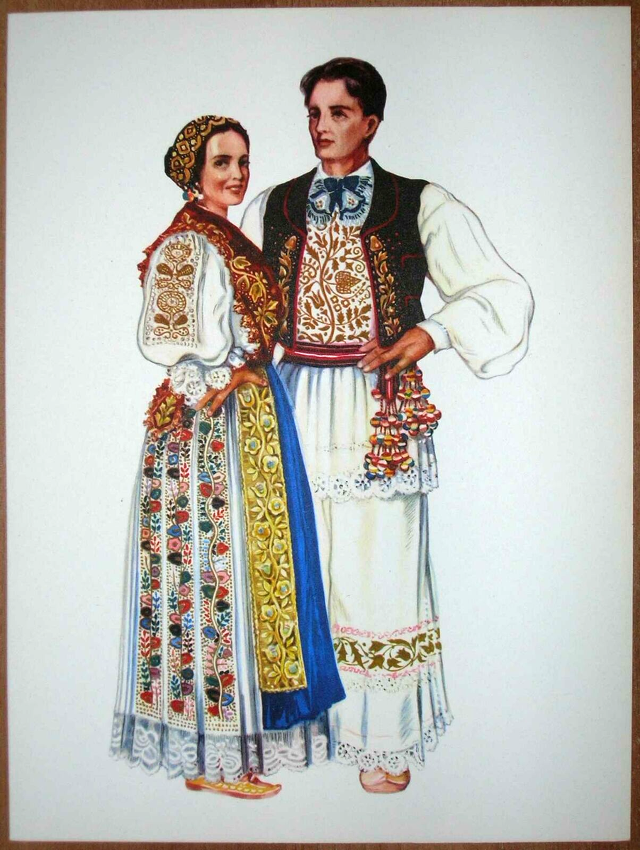 Croatia Folk Costume - Slavonia Vinkovci - III/13 | eBay