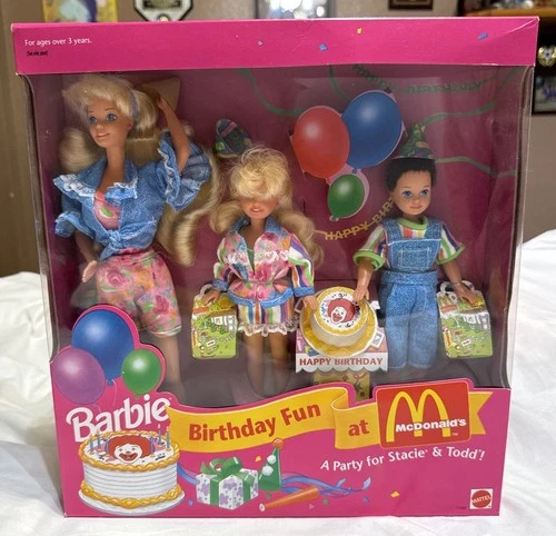 Barbie Birthday Fun at McDonald’s Stacie & Todd Vintage 1993 Party Set