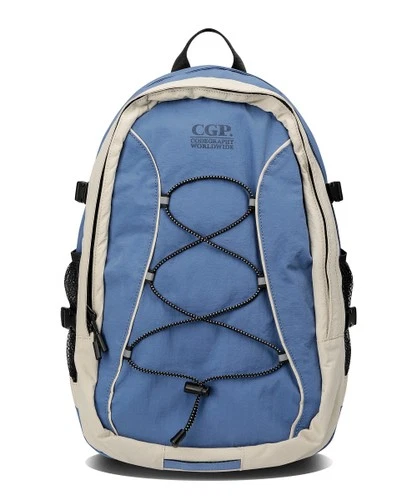 CODEGRAPHY Square Logo String Backpack Blue - product listing photo