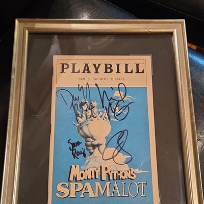Monty Python's Spamalot Original Signed Playbill Sam S. Shubert Theatre
